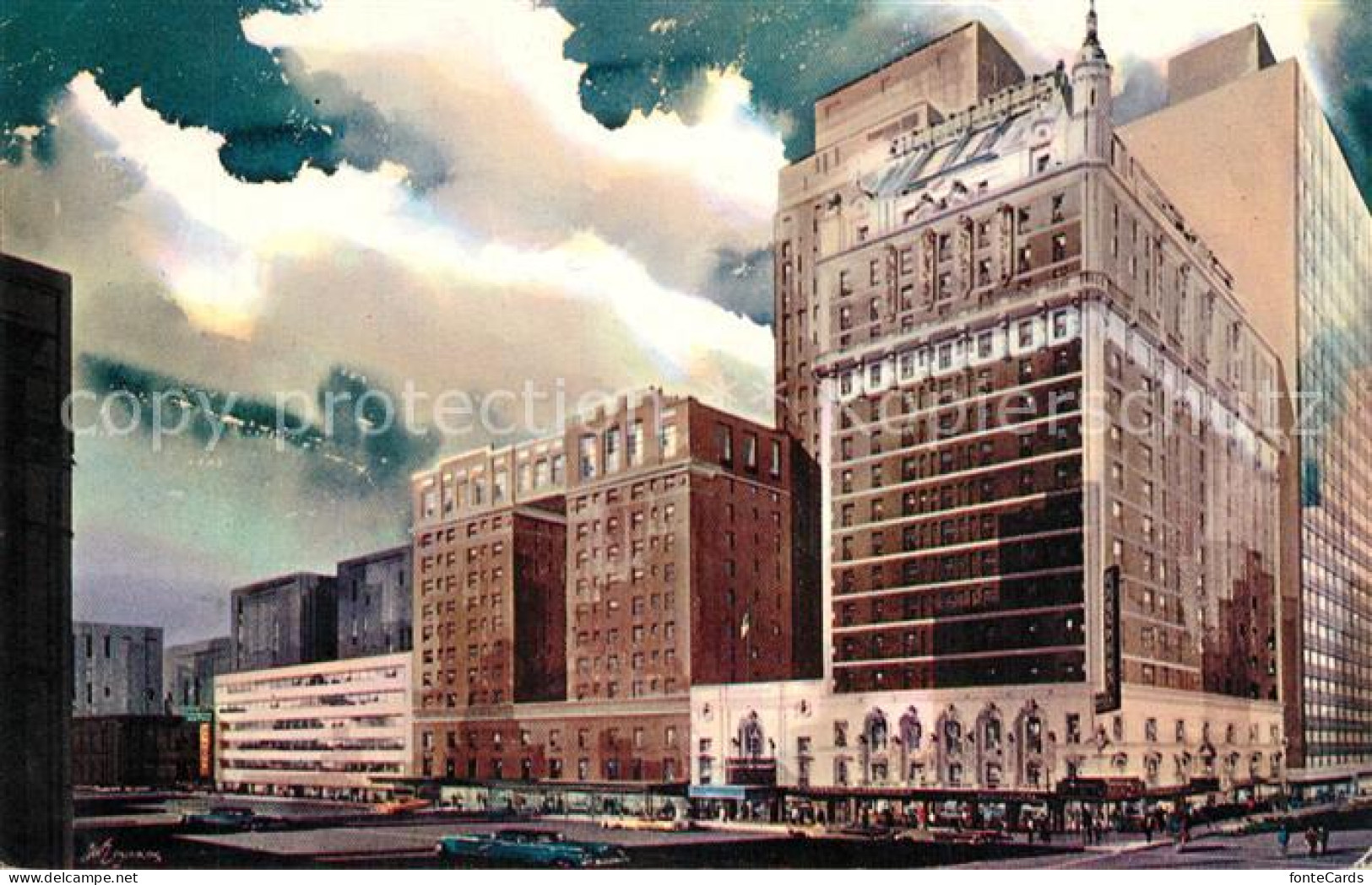 73308951 Dallas_Texas Hotel Adolphus Illustration - Other & Unclassified