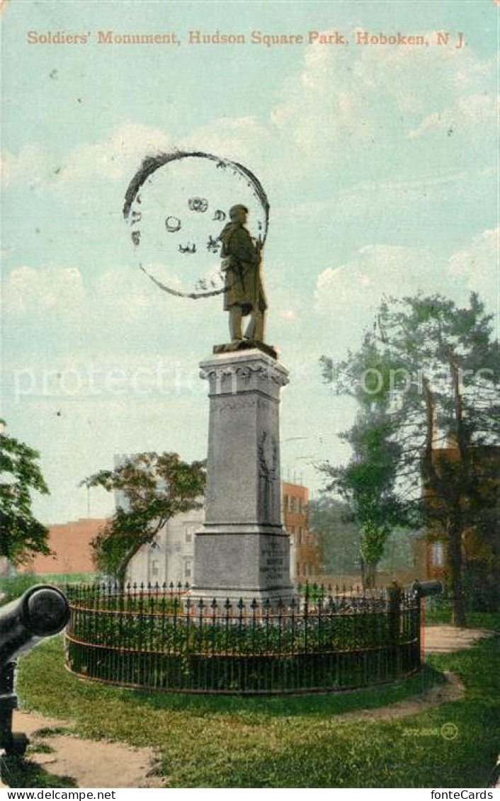 73304206 Hoboken_New_Jersey Soldiers Monument Hudson Square Park - Autres & Non Classés