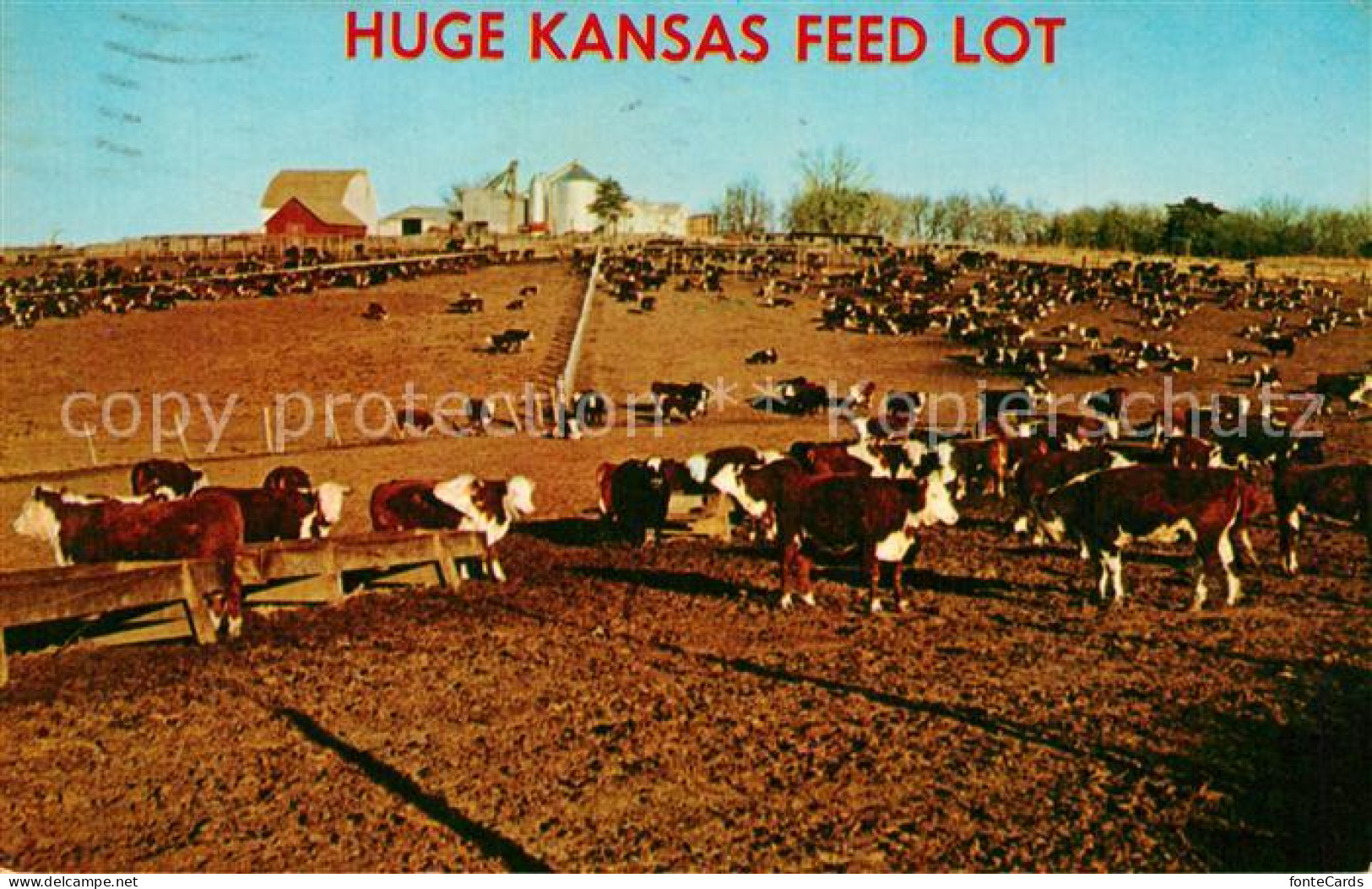 73304187 Kansas_City_Kansas Huge Kansas Feed Lot - Autres & Non Classés