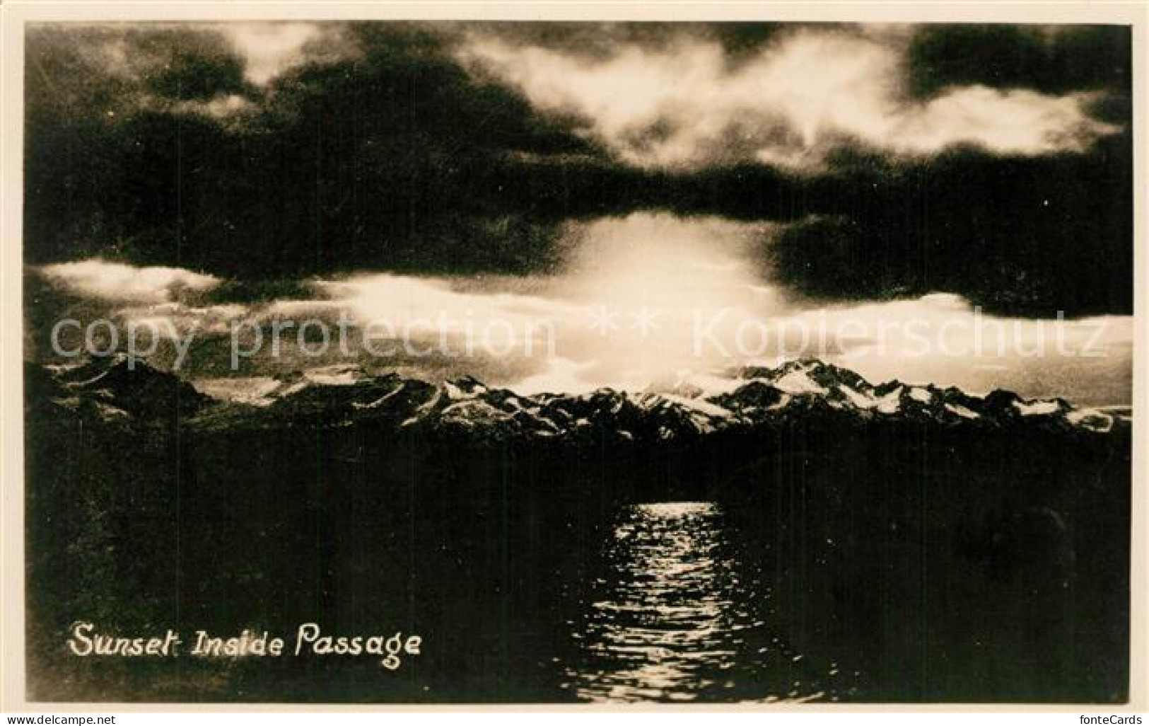 73301818 Wrangell_Alaska Sunset Inside Passage - Andere & Zonder Classificatie