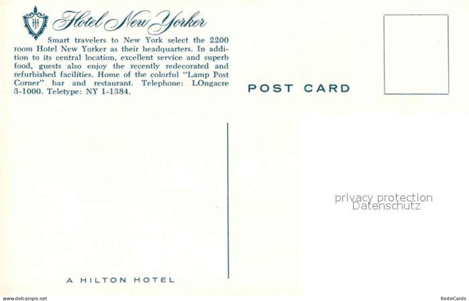 73301693 New_York_City Hotel New Yorker  - Andere & Zonder Classificatie