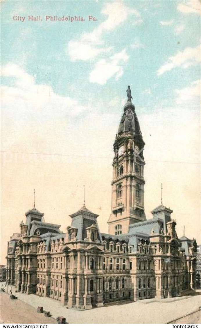 73300108 Philadelphia Pennsylvania City Hall Philadelphia Pennsylvania - Andere & Zonder Classificatie
