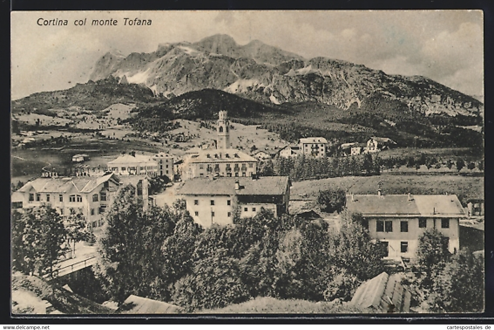 Cartolina Cortina, Col Monte Tofana  - Autres & Non Classés