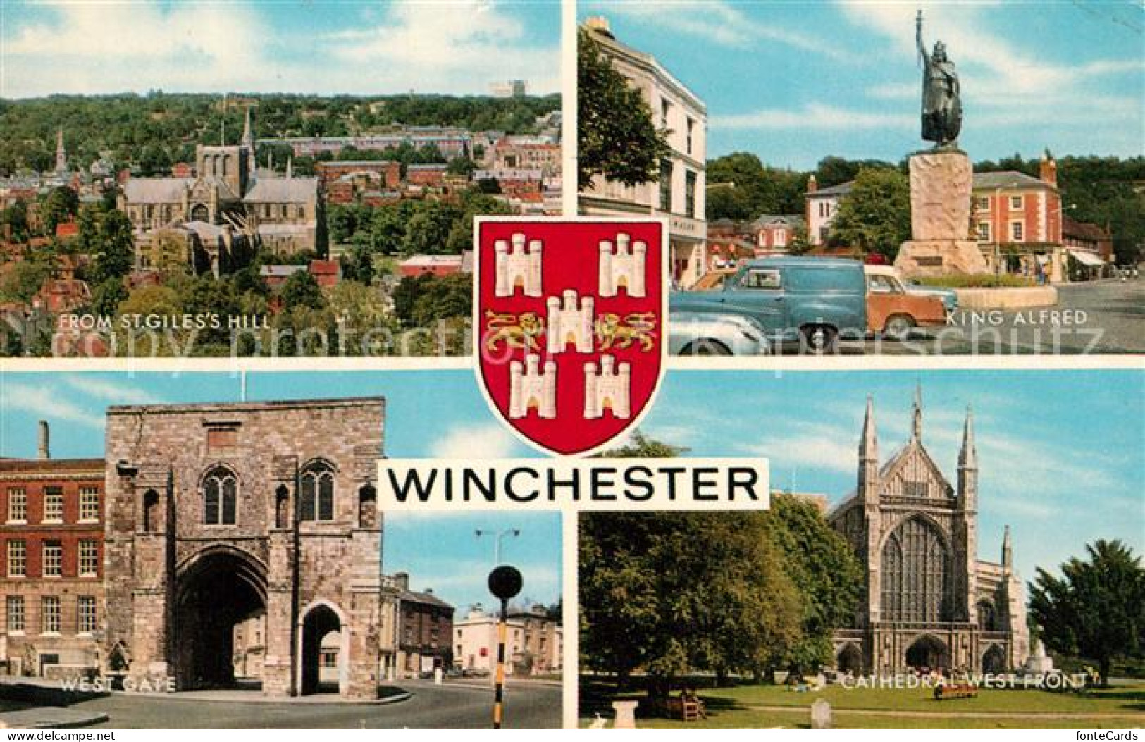 73295319 Winchester King Alfred West Gate Kathedrale Winchester - Autres & Non Classés