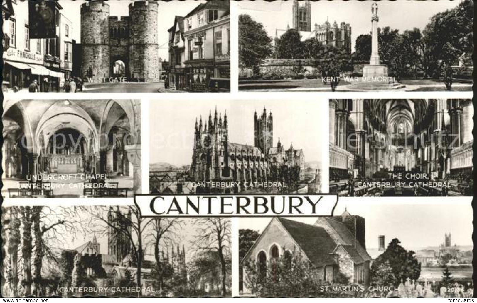 71911754 Canterbury Kent Chor Cathedral Kent Memorial West Gate   - Andere & Zonder Classificatie