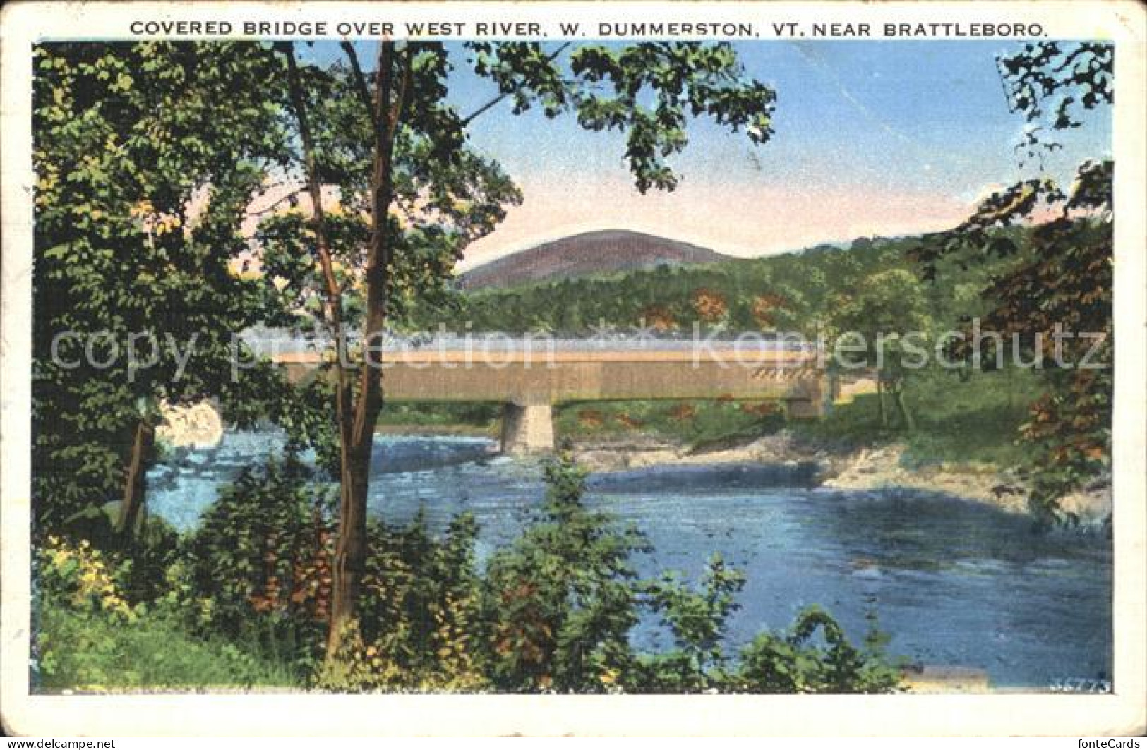 71911715 Brattleboro Covered Bridge West River Dummerston  - Altri & Non Classificati
