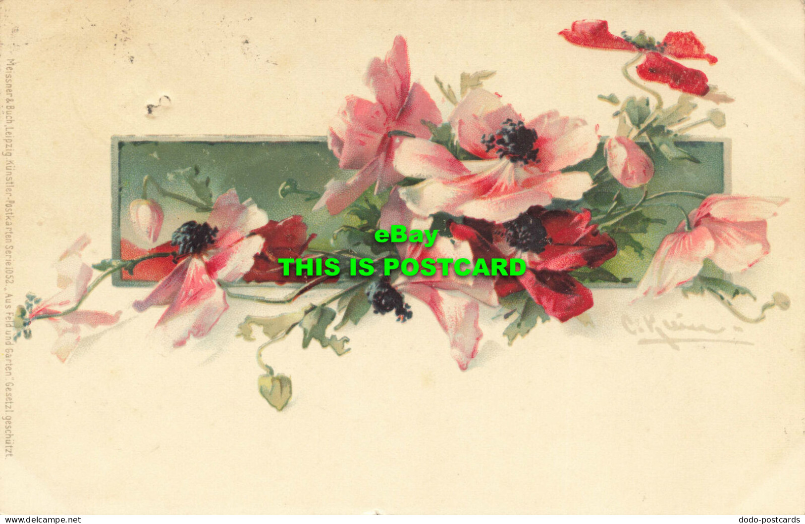 R612667 Flowers. Meissner And Buch. Kunstler Postkarten Serie 1052. Aus Feld Und - Monde