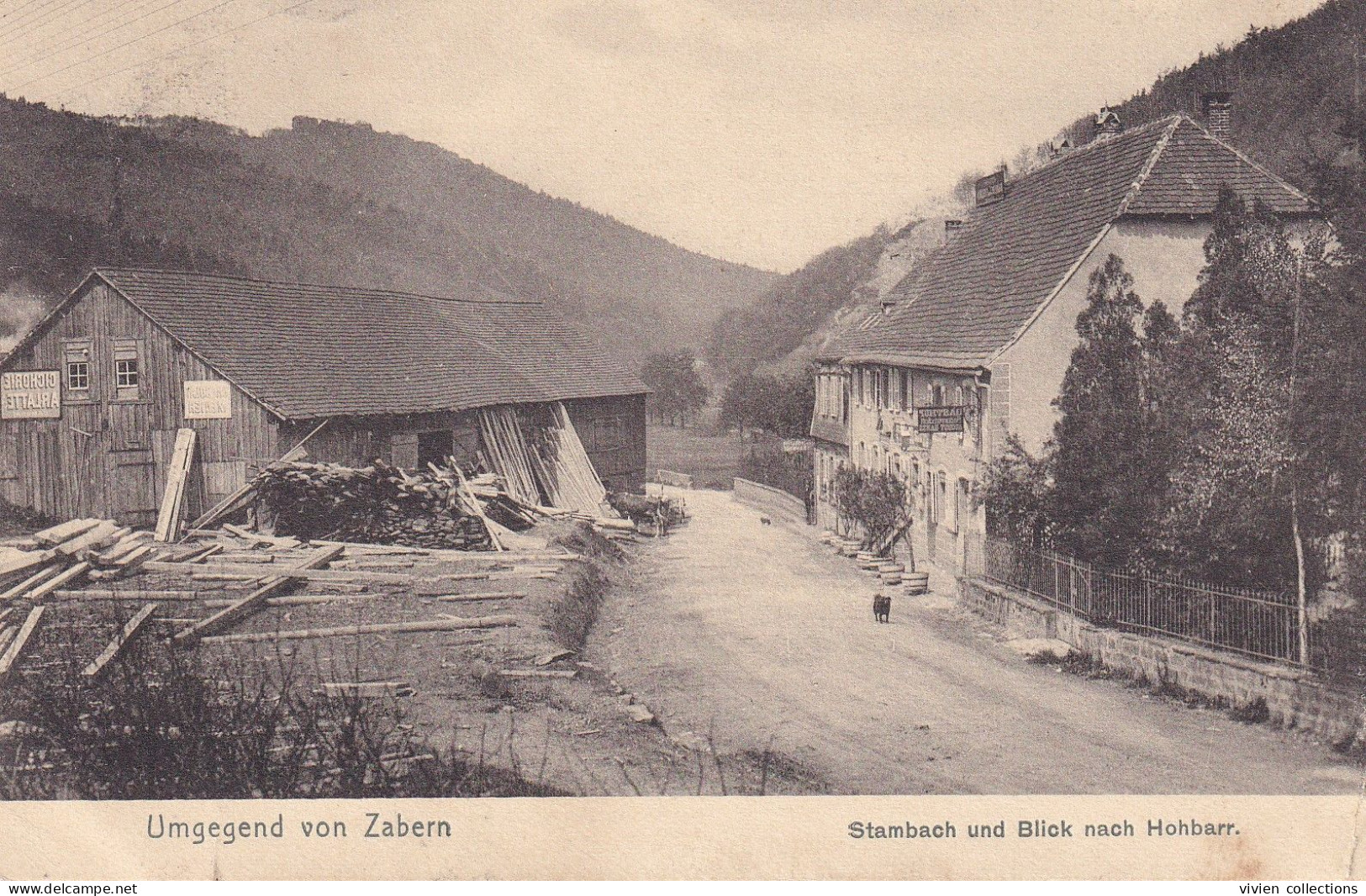 Saverne (67 Bas Rhin) Scierie - Umgegend Von Zabern Stambach Und Blick Nach Hohbarr - Circulée 1912 - Saverne