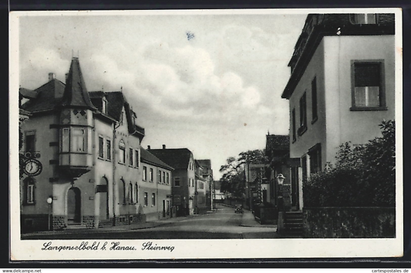 AK Langenselbold B. Hanau, Blick In Den Steinweg  - Langenselbold