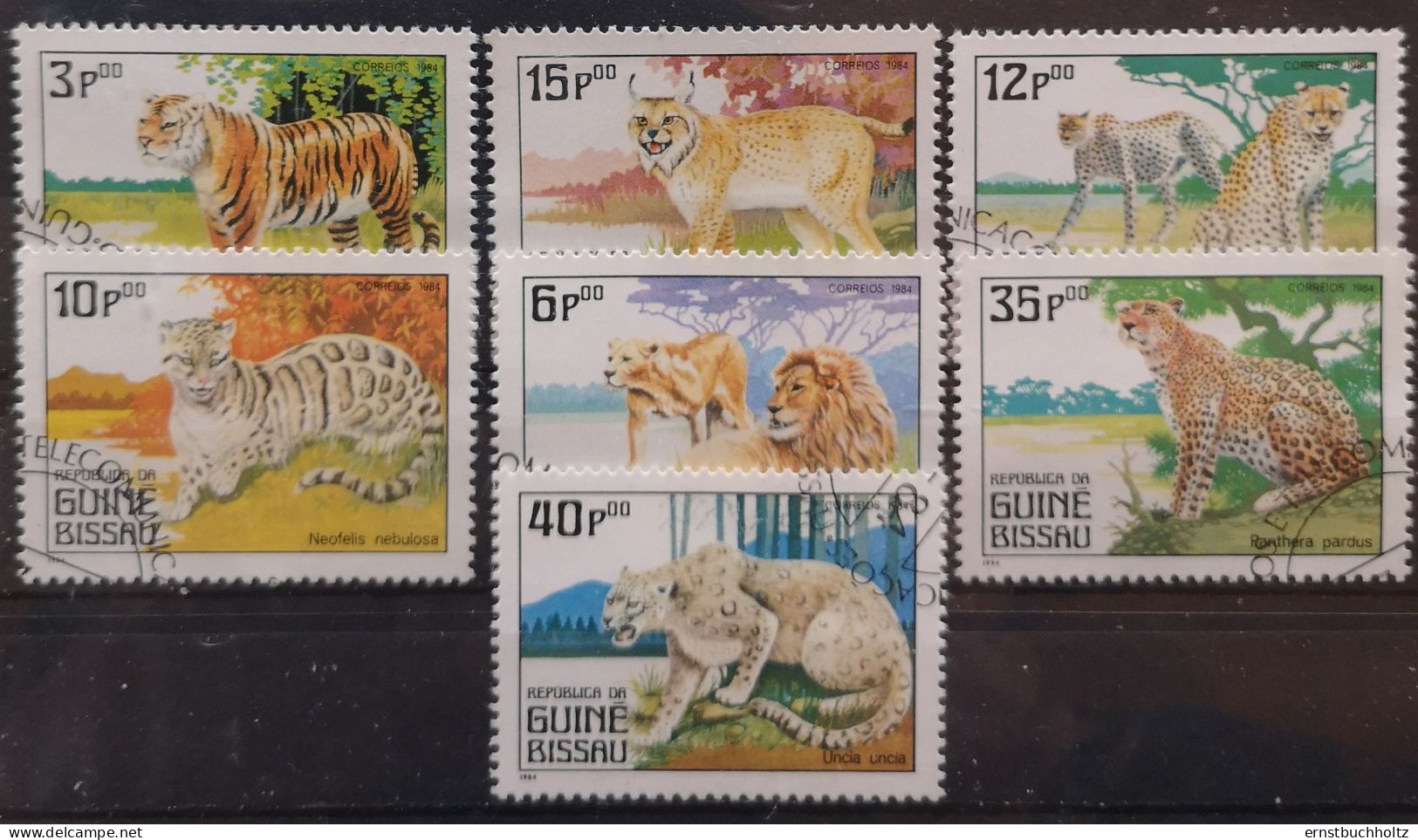 Guinea Bissau 1984 Wildlebende Säugetiere Mi 779/85° Gest. - Guinea-Bissau