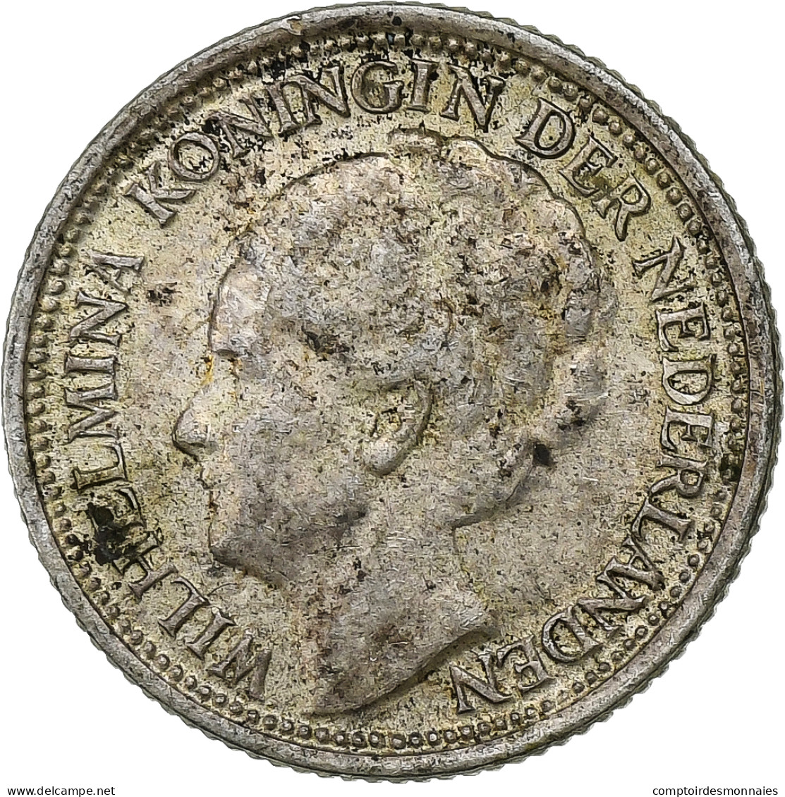Monnaie, Pays-Bas, Wilhelmina I, 10 Cents, 1937, TTB, Argent, KM:163 - 10 Cent