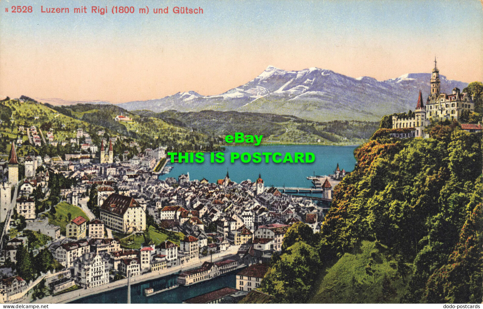 R613827 2528. Luzern Mit Rigi Und Gutsch. Photoglob. Zurich - Monde