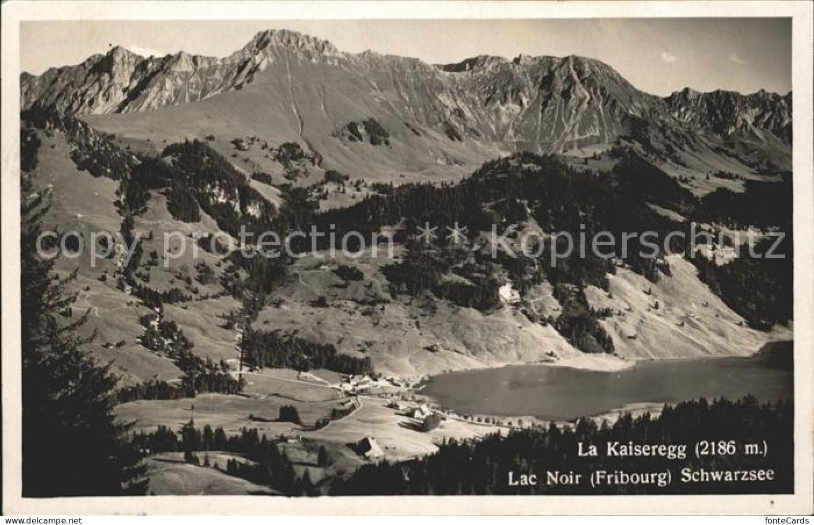 11757575 Lac Noir Schwarzsee FR Mit Kaiseregg Fribourg - Autres & Non Classés