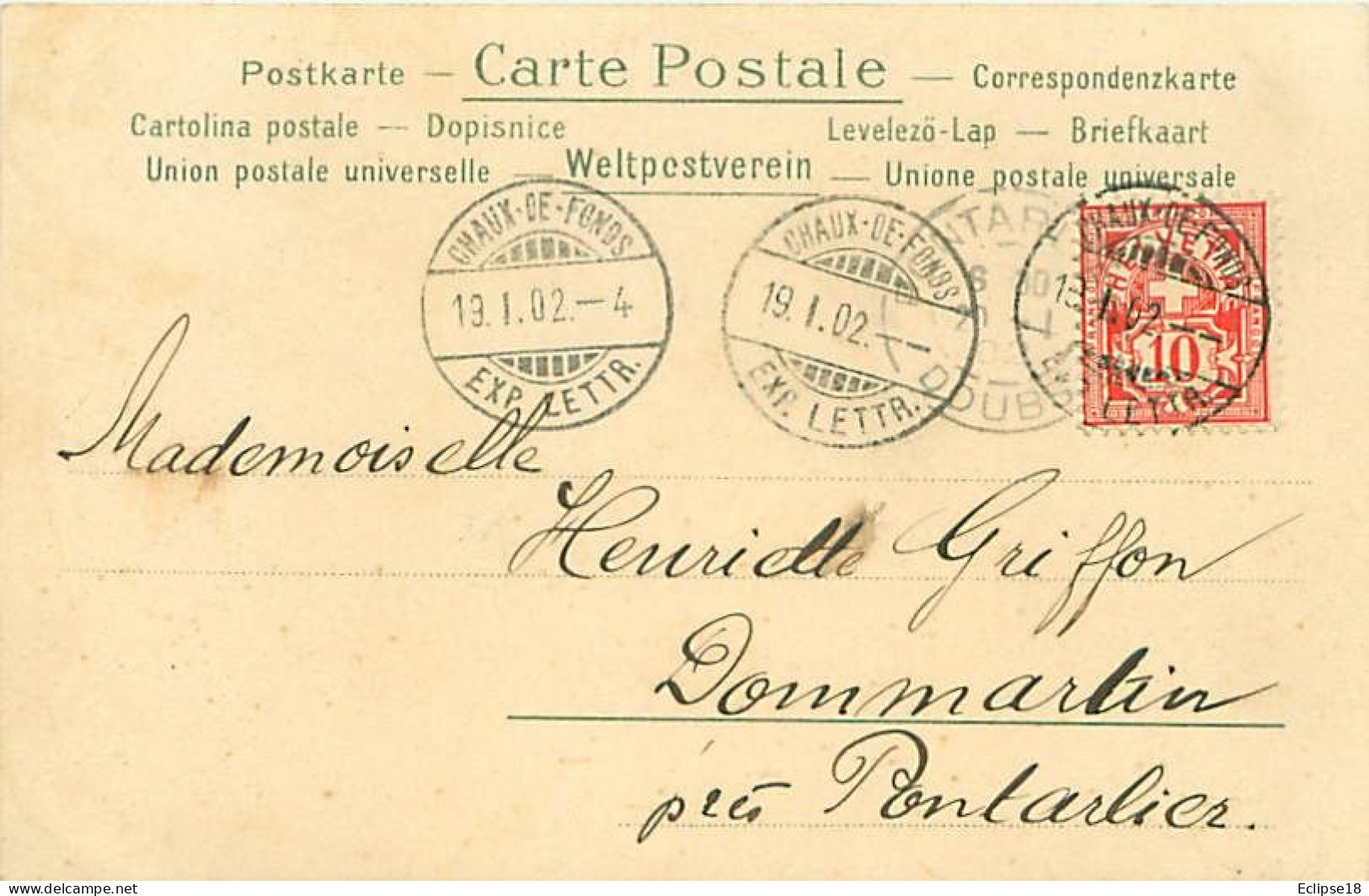 Serie De 3 Cartes - Couple  - Art Nouveau    - Style Viennoise      Q 2601 - Non Classificati