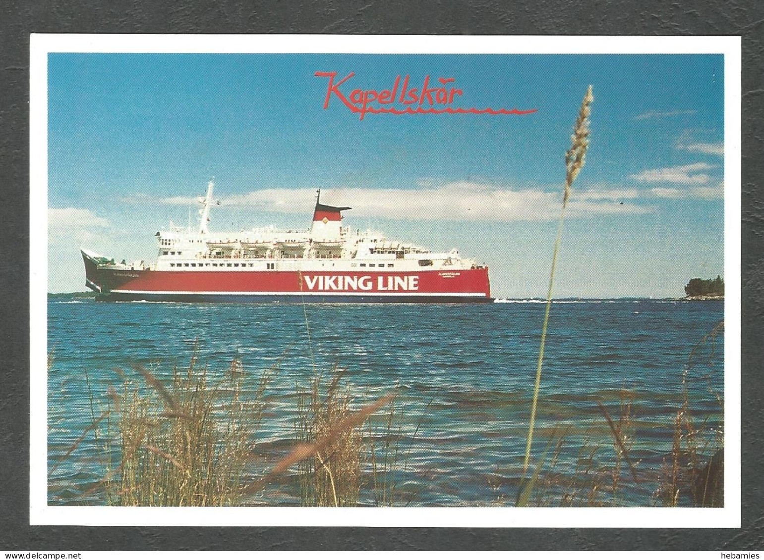 Passenger Ship M/S ÅLANDSFÄRJAN On The Coast Of KAPELLSKÄR, SWEDEN - VIKING LINE Shipping Company - Traghetti
