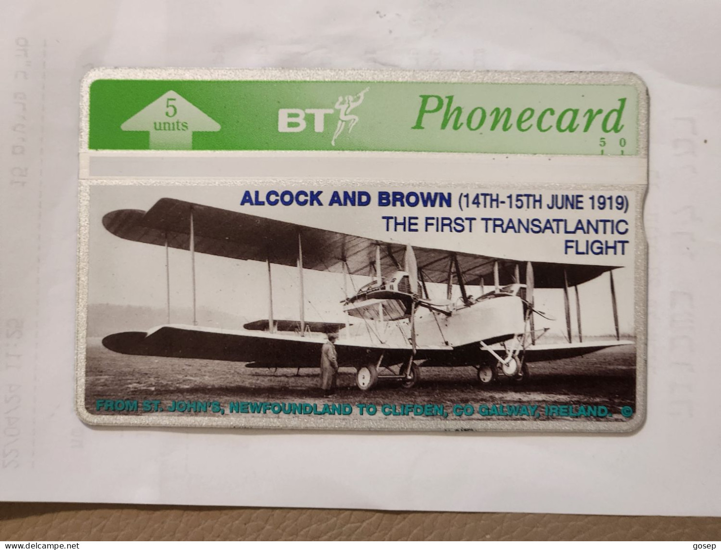 United Kingdom-(BTG-344)-Adcock & Brown/Ist Transatlantic-(432)(407A66165)(tirage-600)-price Cataloge-10.00£-mint - BT Allgemeine