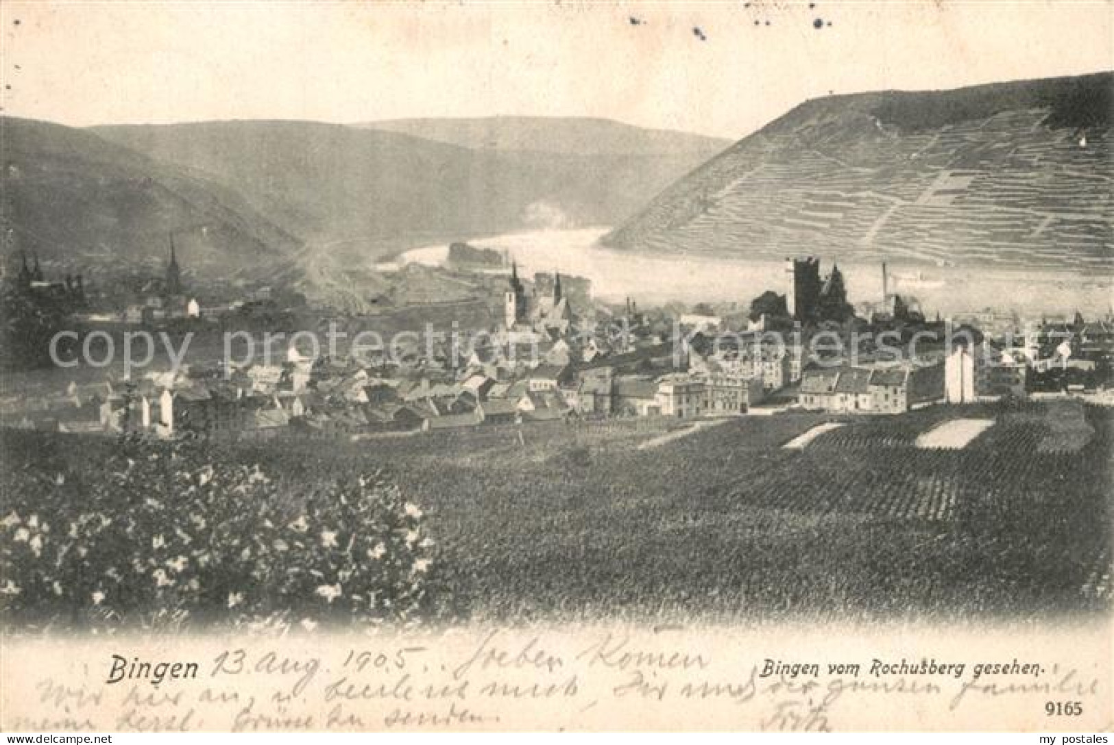 73360718 Bingen Rhein Blick Vom Rochusberg Bingen Rhein - Bingen