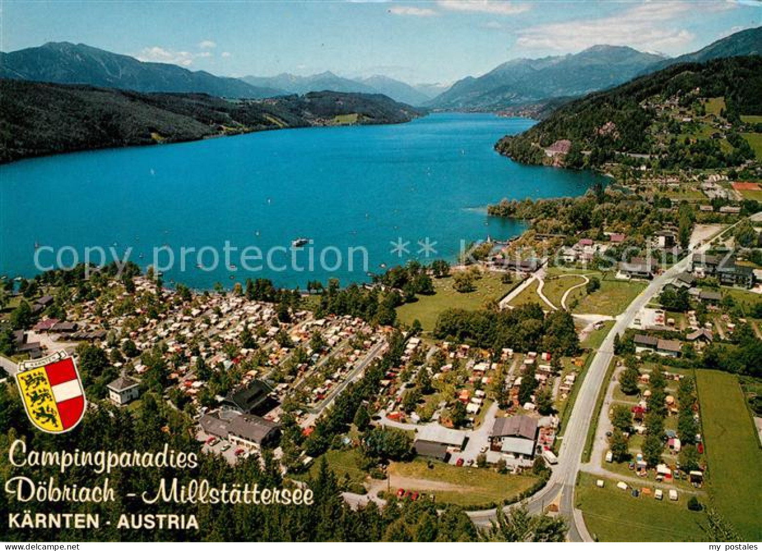 73360625 Doebriach Millstaettersee Campingplatz Alpenpanorama Fliegeraufnahme Do - Autres & Non Classés