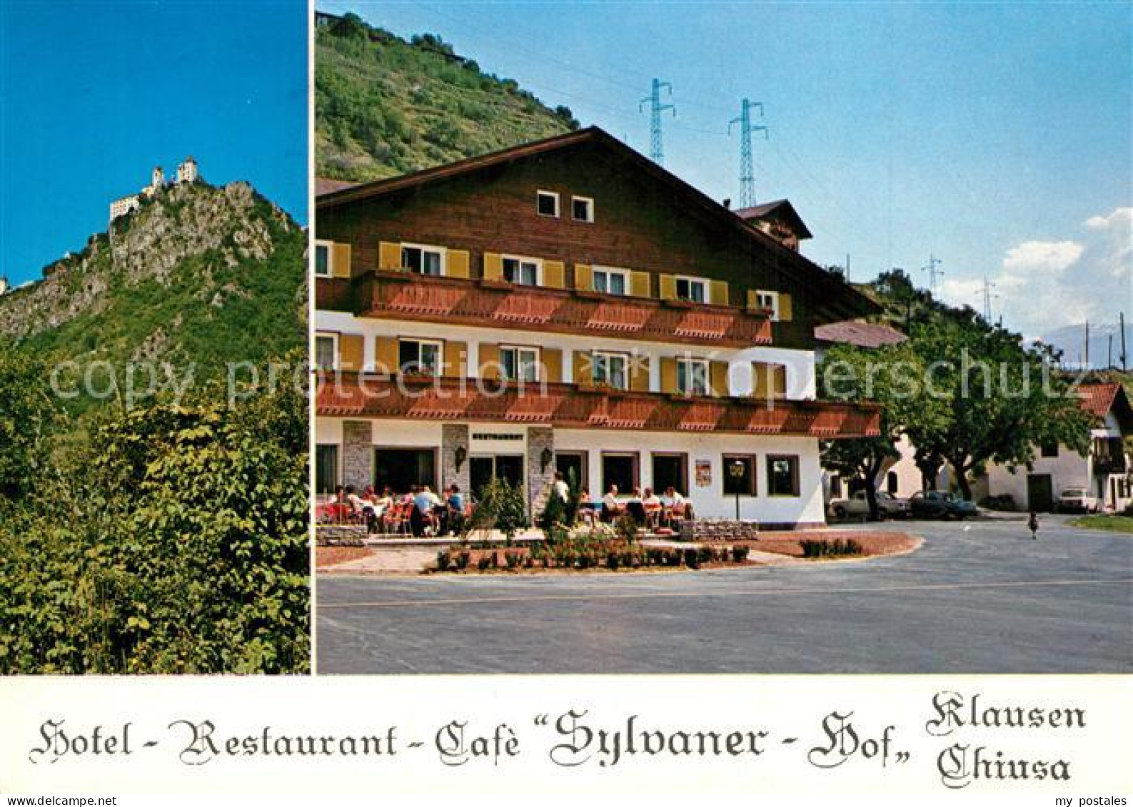 73360580 Klausen Eisacktal Suedtirol Hotel Restaurant Cafe Sylvaner Hof Blick Zu - Otros & Sin Clasificación