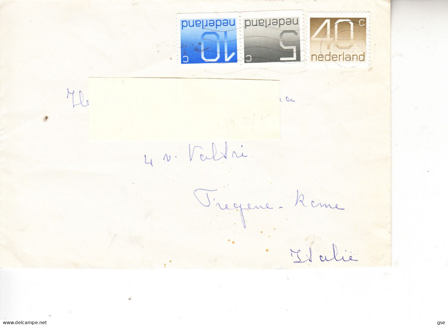 PAESI BASSI  1977 - Lettera Per Italia - Storia Postale