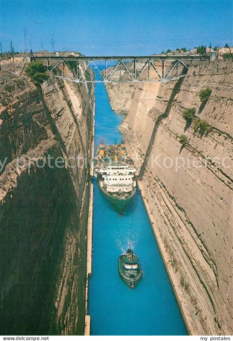 73360157 Korinth Corinthe Kanal Schiffe Korinth Corinthe - Grecia