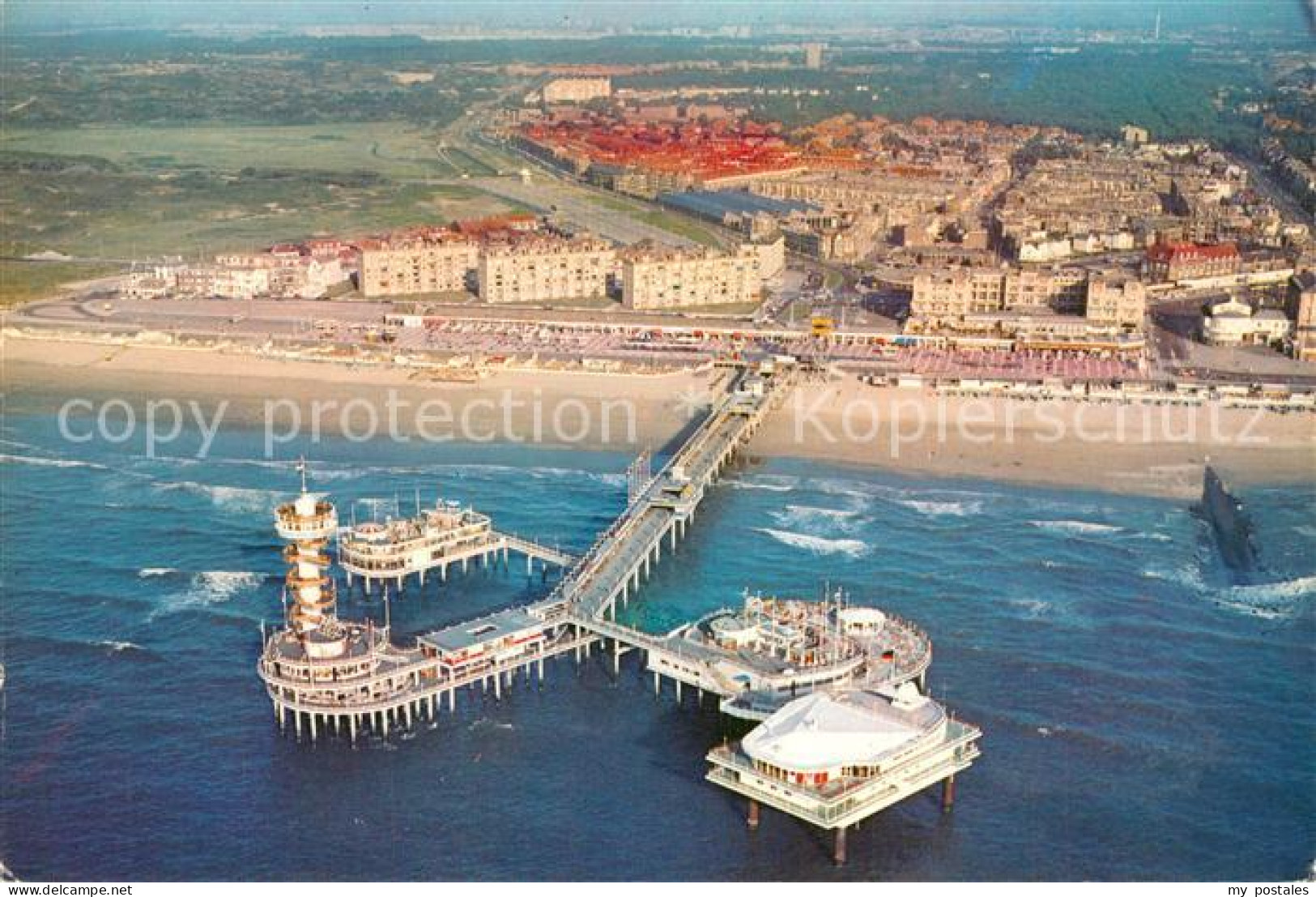 73360007 Scheveningen Pier Seebruecke Fliegeraufnahme Scheveningen - Andere & Zonder Classificatie