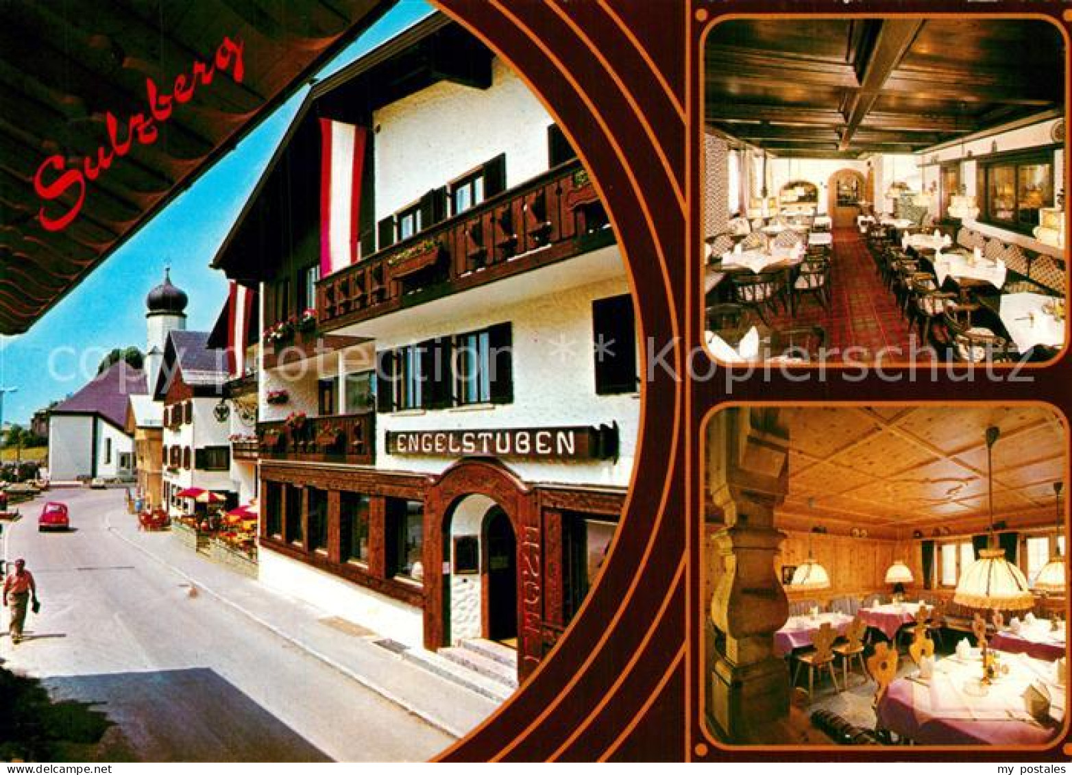 73359940 Sulzberg Vorarlberg Gasthof Engel Restaurant Motiv Mit Kirche Sulzberg  - Andere & Zonder Classificatie