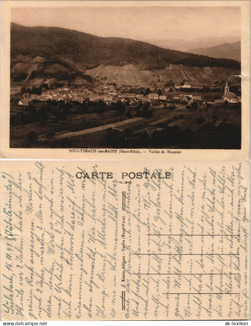 CPA Bad Sulzbach Soultzbach-les-Bains Stadtpartie 1918 - Andere & Zonder Classificatie