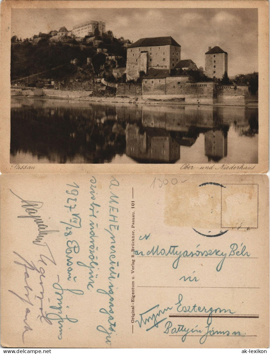 Ansichtskarte Passau Ober-und Niederhaus 1940 - Passau