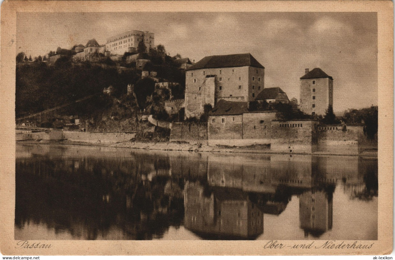 Ansichtskarte Passau Ober-und Niederhaus 1940 - Passau