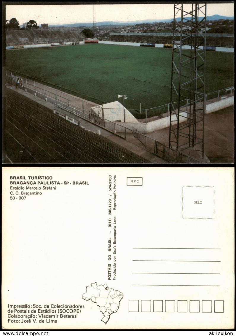 BRAGANÇA PAULISTA BRASIL Estádio Marcelo Stefani Stadion Football Stadium 1975 - Soccer