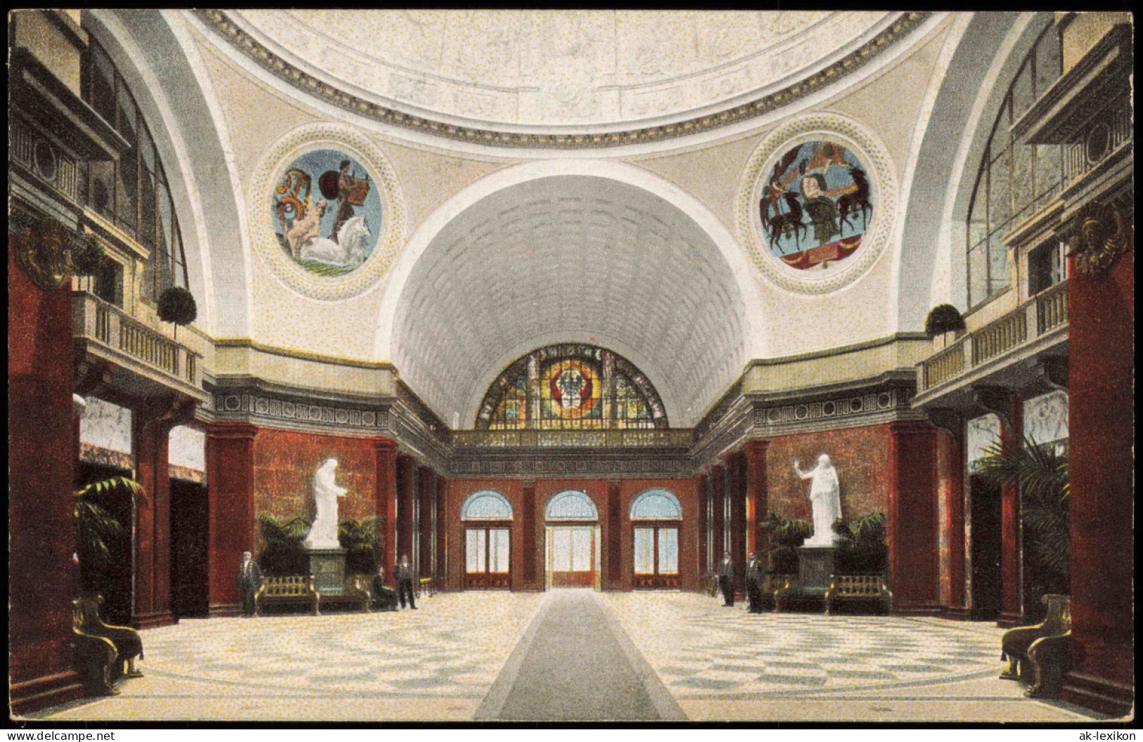 Ansichtskarte Wiesbaden Neues Kurhaus, Wandelhalle. 1912 - Wiesbaden