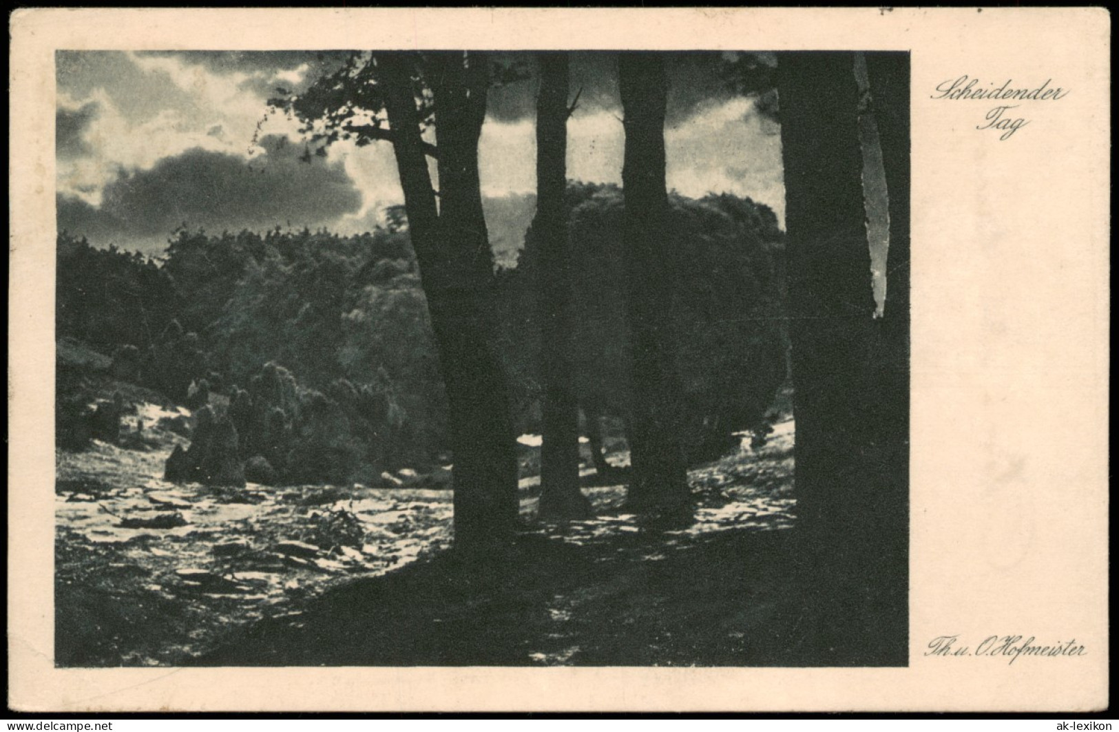 Ansichtskarte  Stimmungsbild Natur "Scheidender Tag" (in Der Heide) 1922 - Unclassified