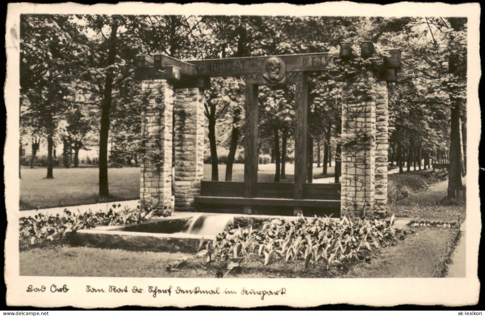 Ansichtskarte Bad Orb Kurpark 1937 - Bad Orb