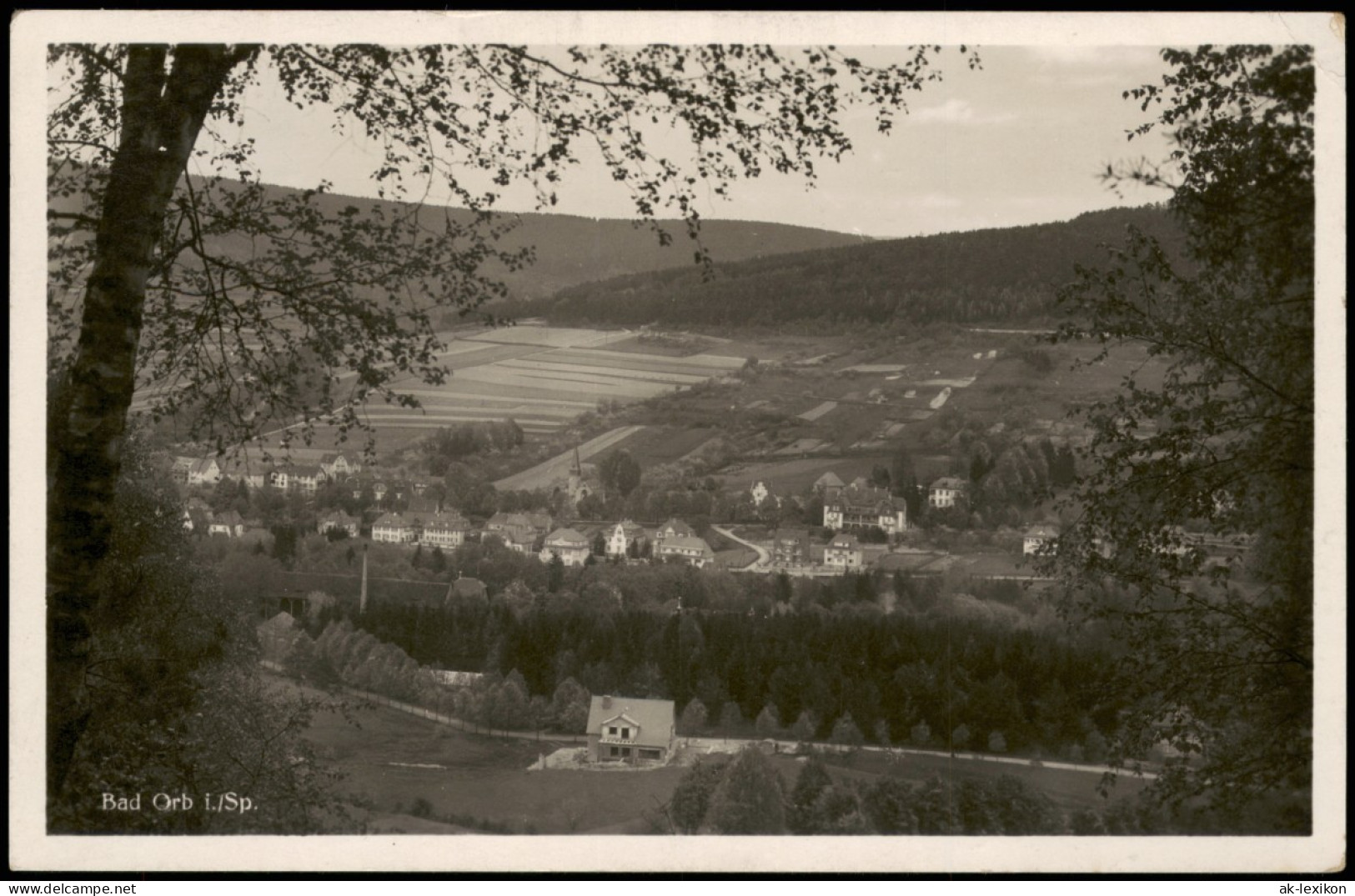 Ansichtskarte Bad Orb Panorama-Ansicht Spessart Blick 1937 - Bad Orb