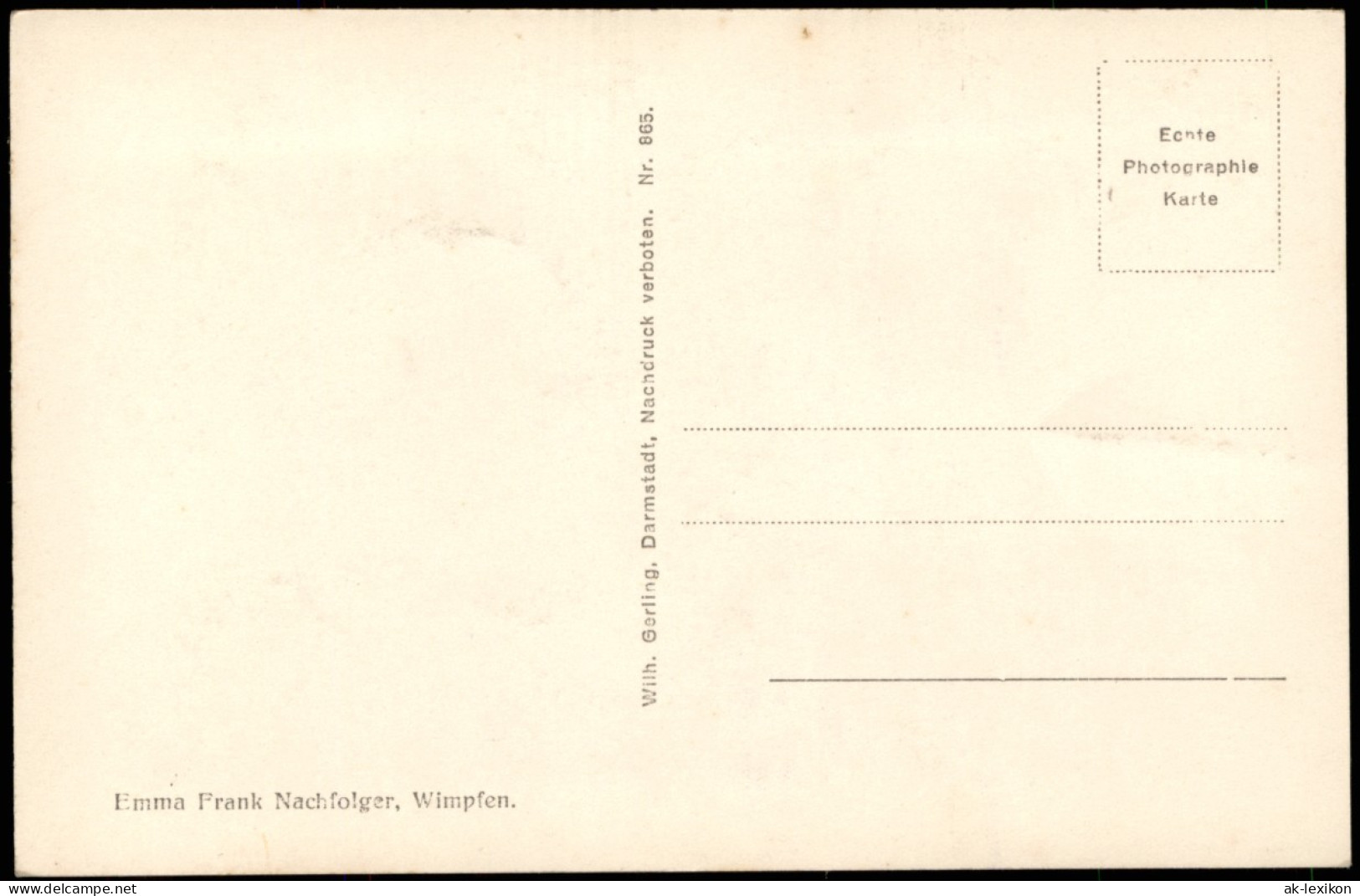 Ansichtskarte Bad Wimpfen Arkaden Neckarseite 1930 - Bad Wimpfen