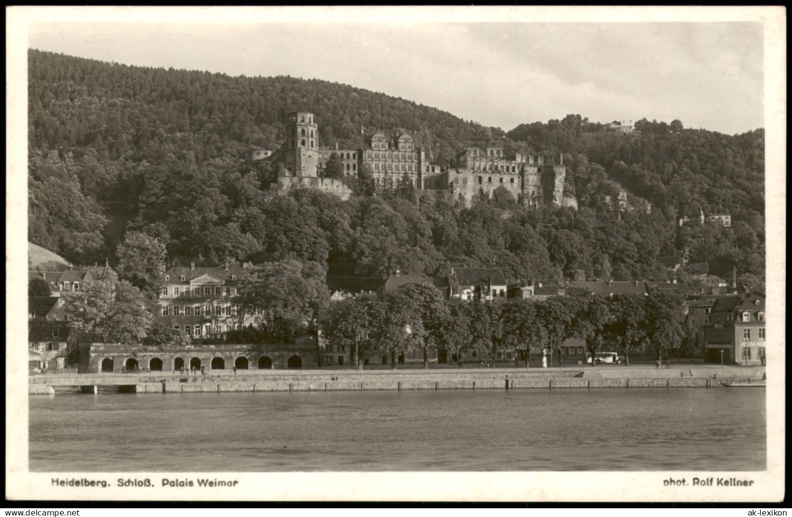 Ansichtskarte Heidelberg Blick Auf Schloß Und Palais Weimar 1940 - Heidelberg