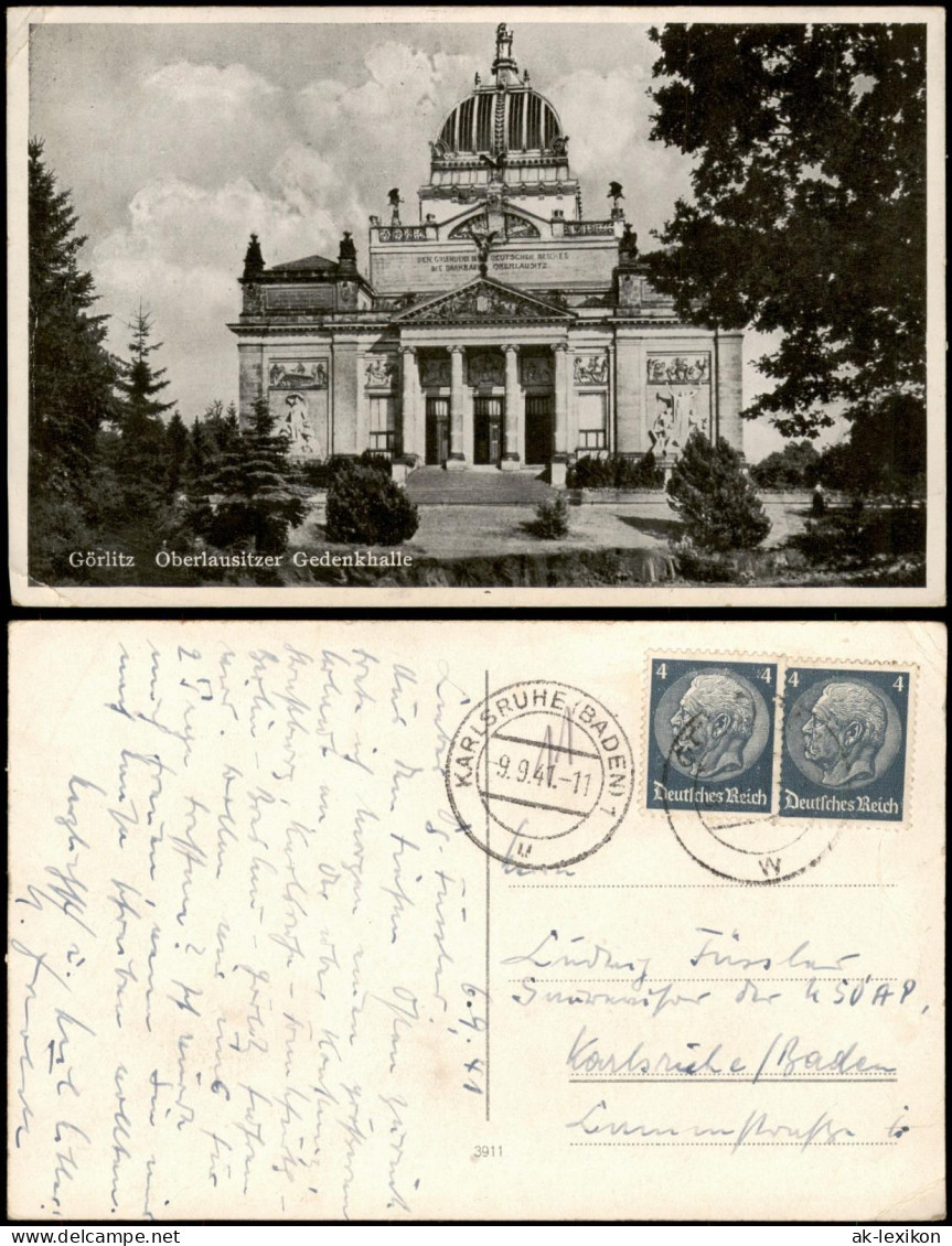 Görlitz Zgorzelec Oberlausitzer Gedenkhalle/Ruhmeshalle/Miejski Dom Kultury 1941 - Schlesien