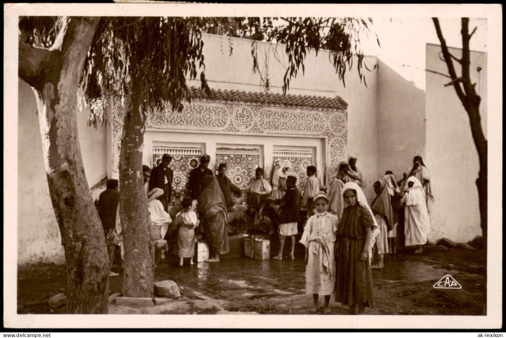 Casablanca الدار البيضاء Derb-Sultan La Fontaine, Einheimische 1932 - Casablanca