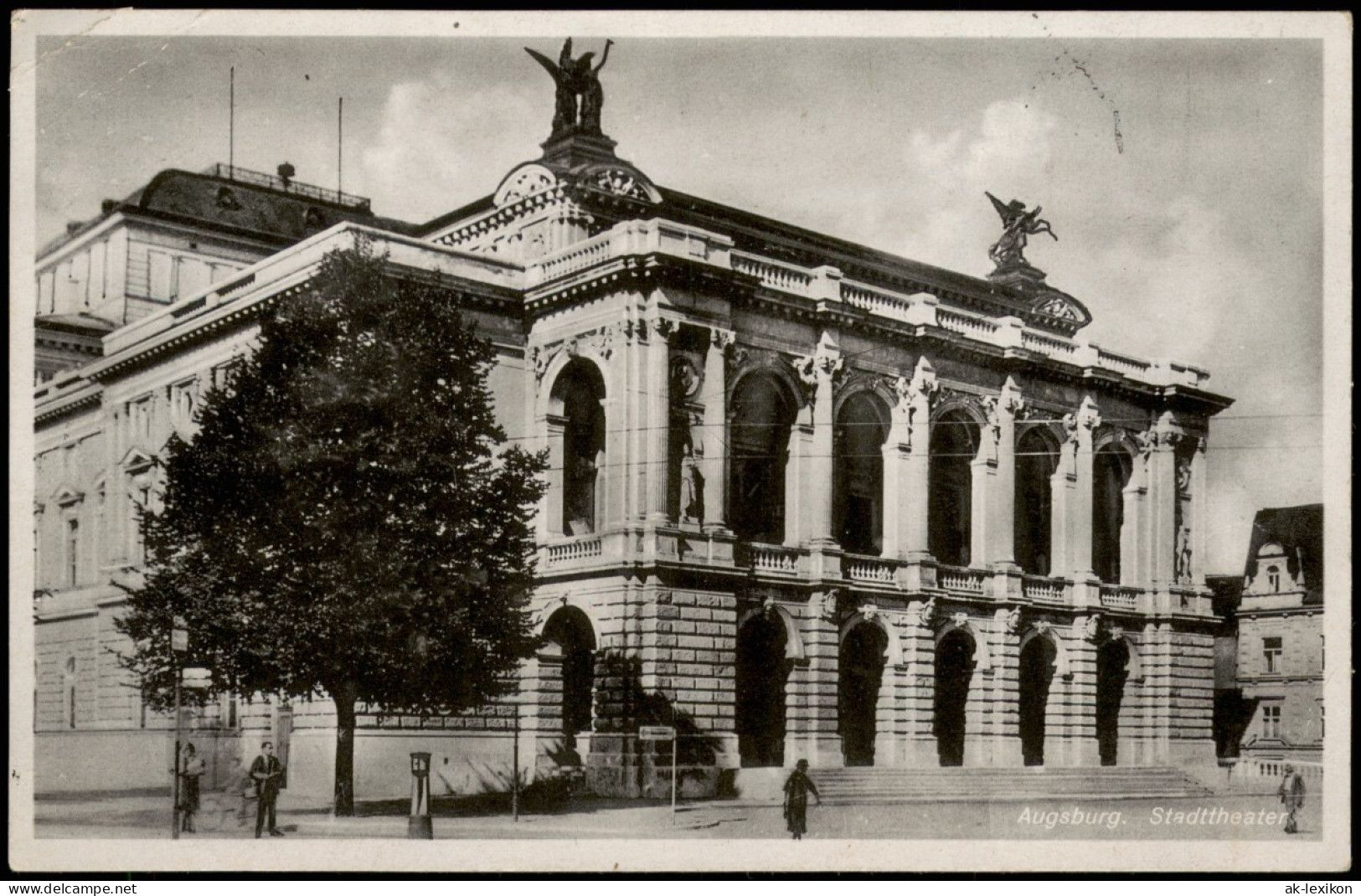 Ansichtskarte Augsburg Theater Stadttheater 1944 - Augsburg