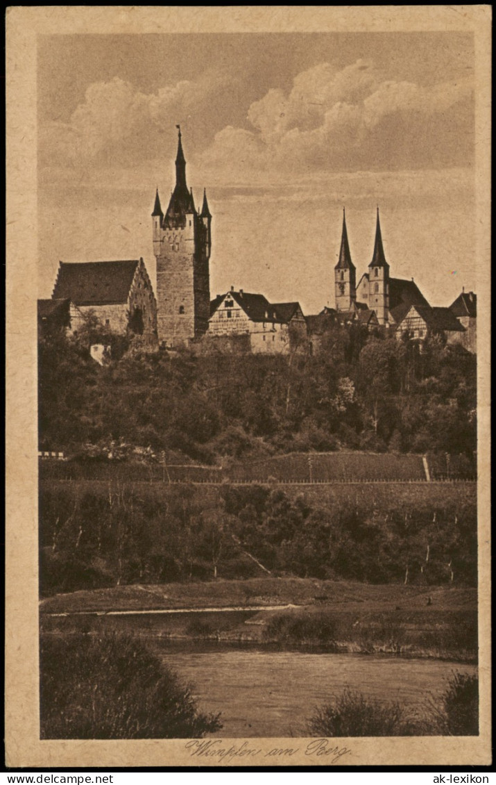 Ansichtskarte Bad Wimpfen Teilansicht Wimpfen Am Berg 1924 - Bad Wimpfen