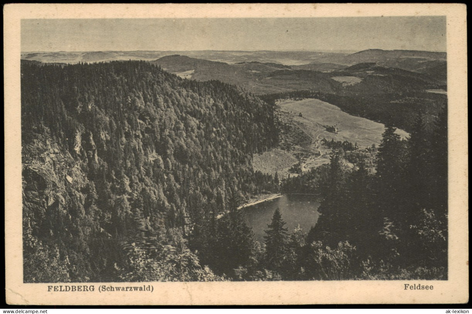 Ansichtskarte Feldberg (Schwarzwald) FELDBERG (Schwarzwald) Mit Feldsee 1922 - Feldberg