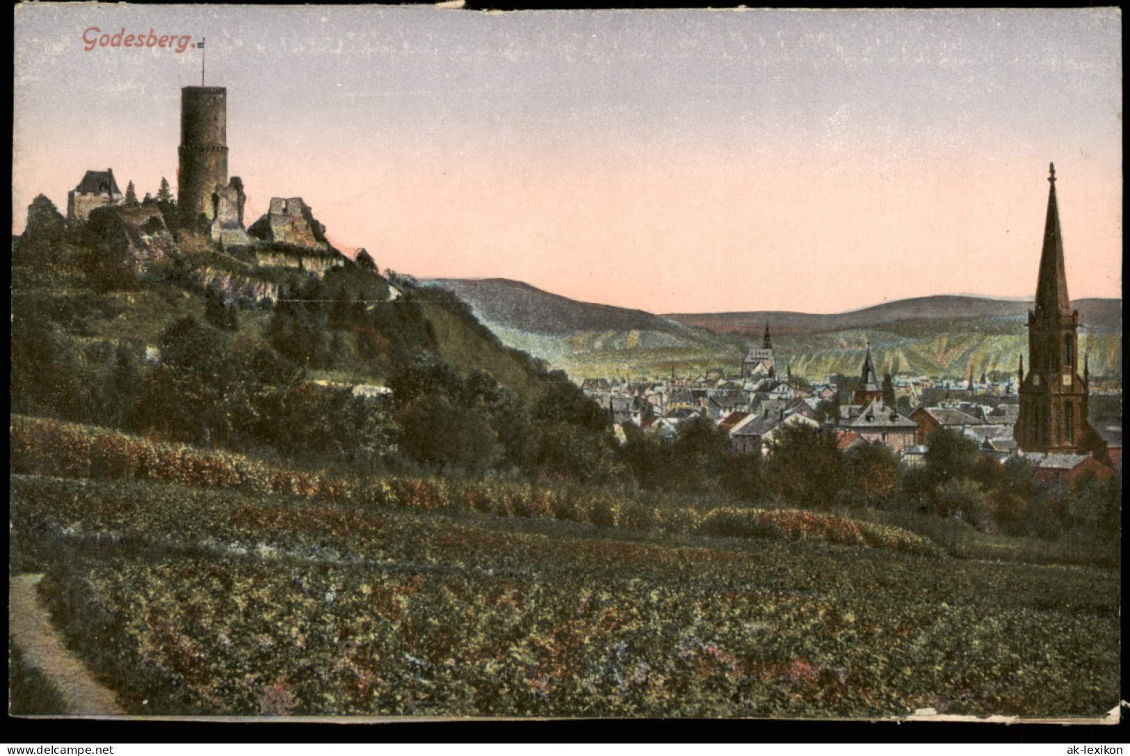 Ansichtskarte Bad Godesberg-Bonn Panorama Fernansicht 1910 - Bonn
