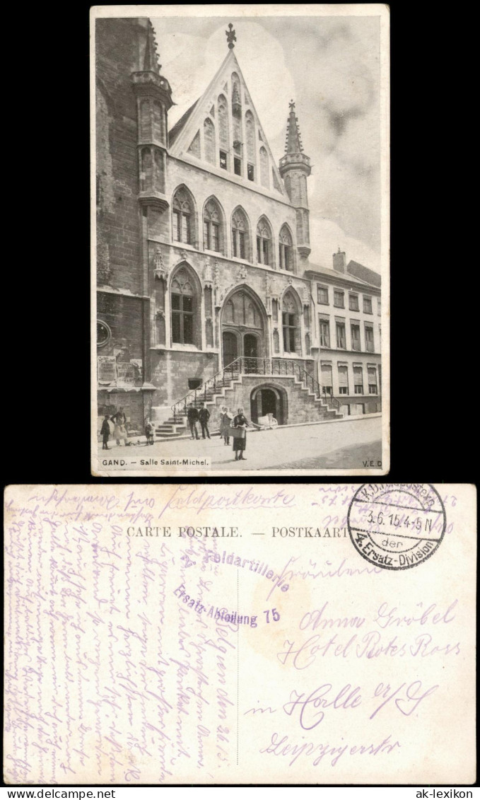 Gent Ghent (Gand) GAND Salle Saint-Michel 1915   (Feldpoststempel) - Sonstige & Ohne Zuordnung