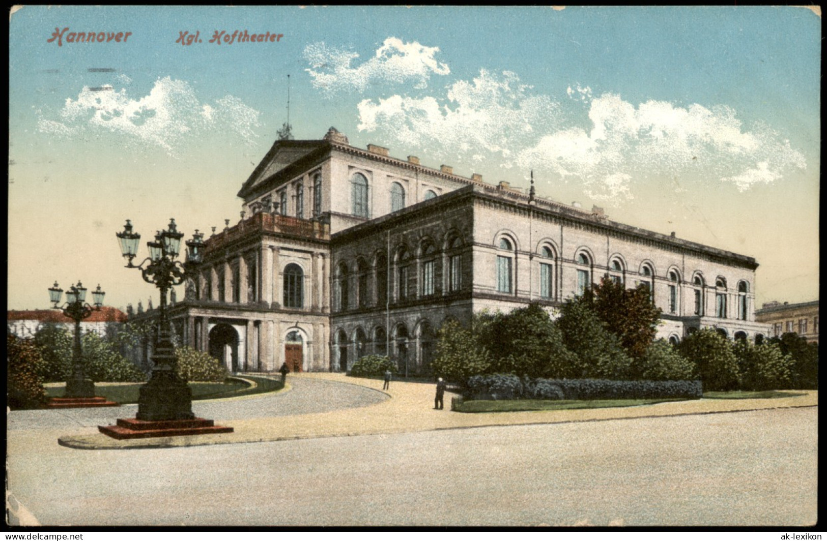 Ansichtskarte Hannover Königliches Hoftheater 1916  Feldpost Gelaufen - Hannover