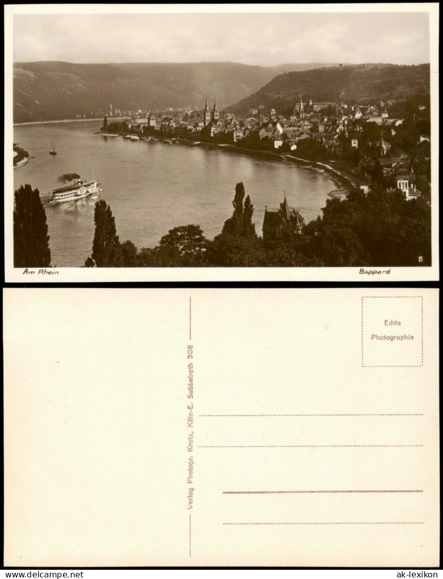 Ansichtskarte Boppard Am Rhein, Rheindampfer 1931 - Boppard