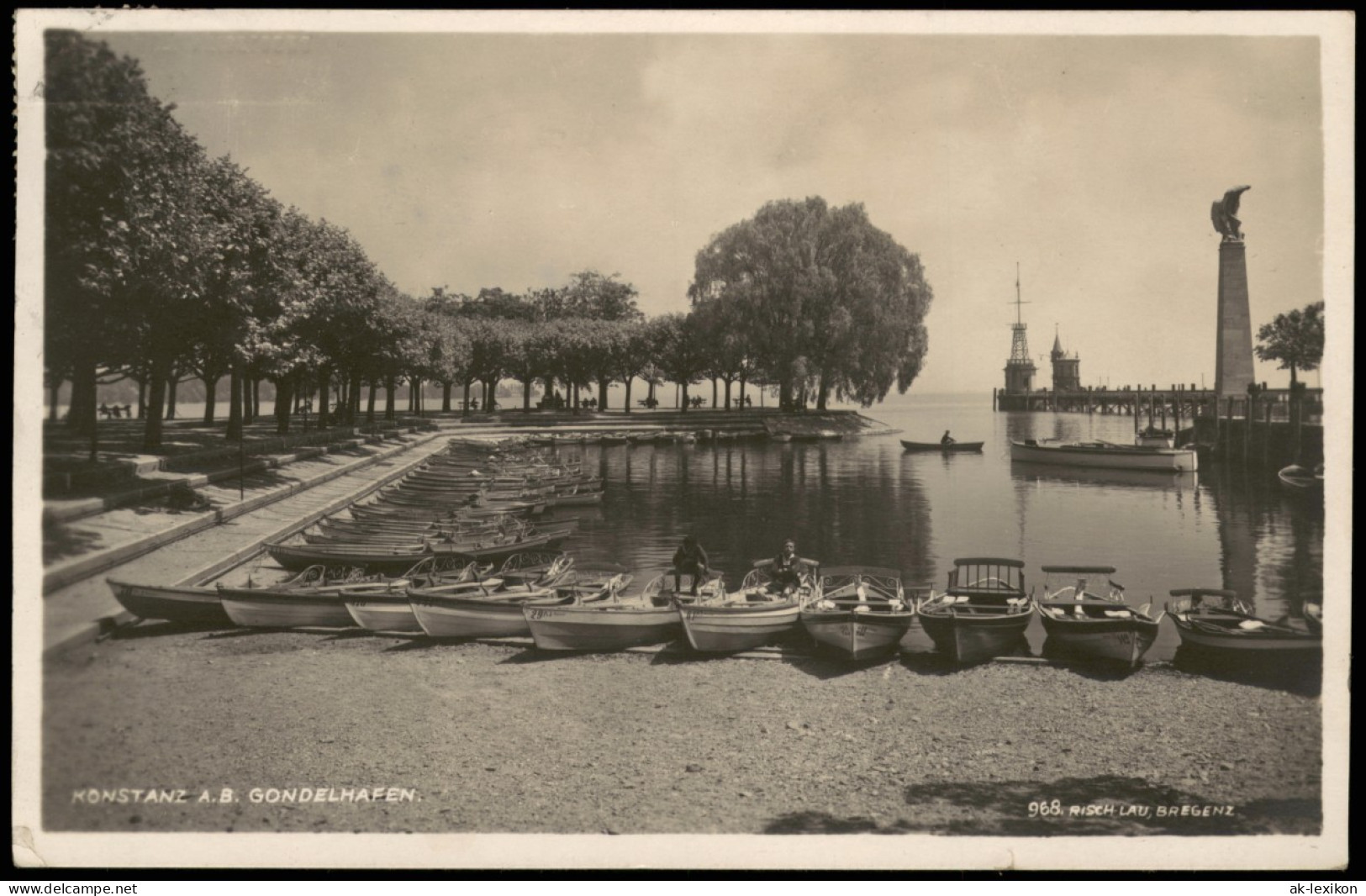 Ansichtskarte Konstanz Partie Am Hafen Bodensee GONDELHAFEN 1928 - Konstanz