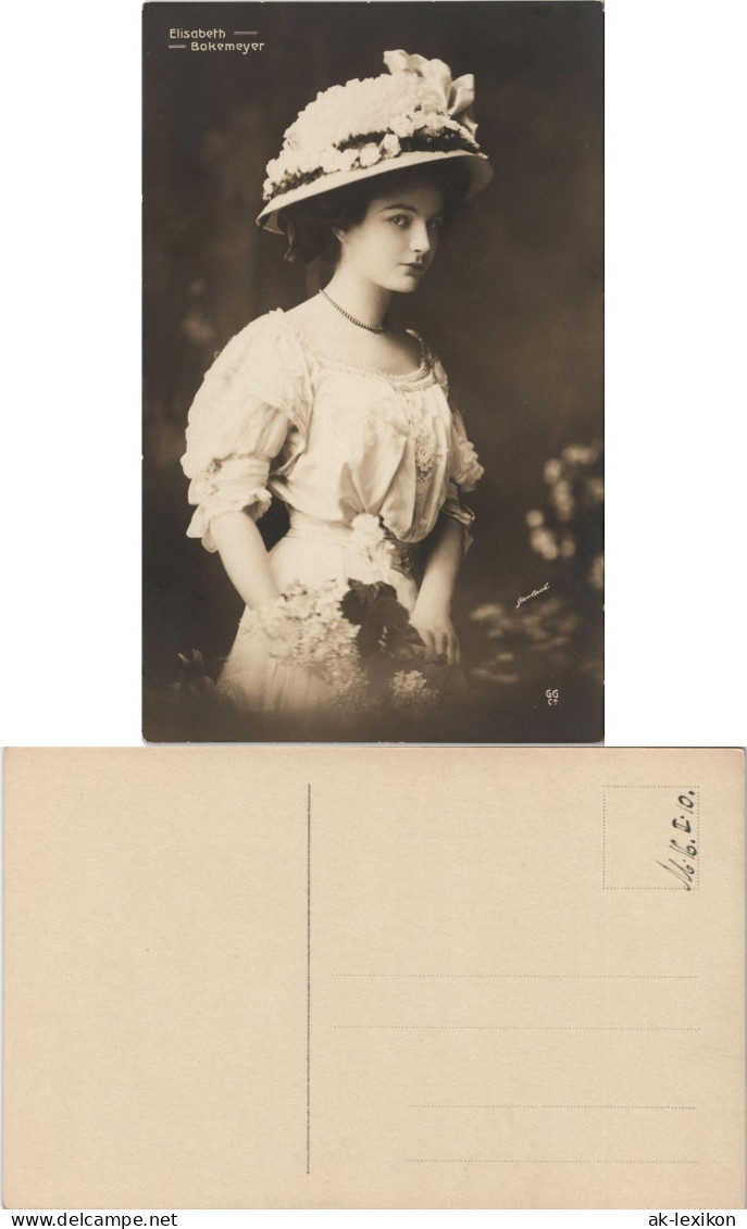 Ansichtskarte  Elisabeth Bokemeyer Film/Fernsehen/Theater - Schauspieler 1909 - Acteurs