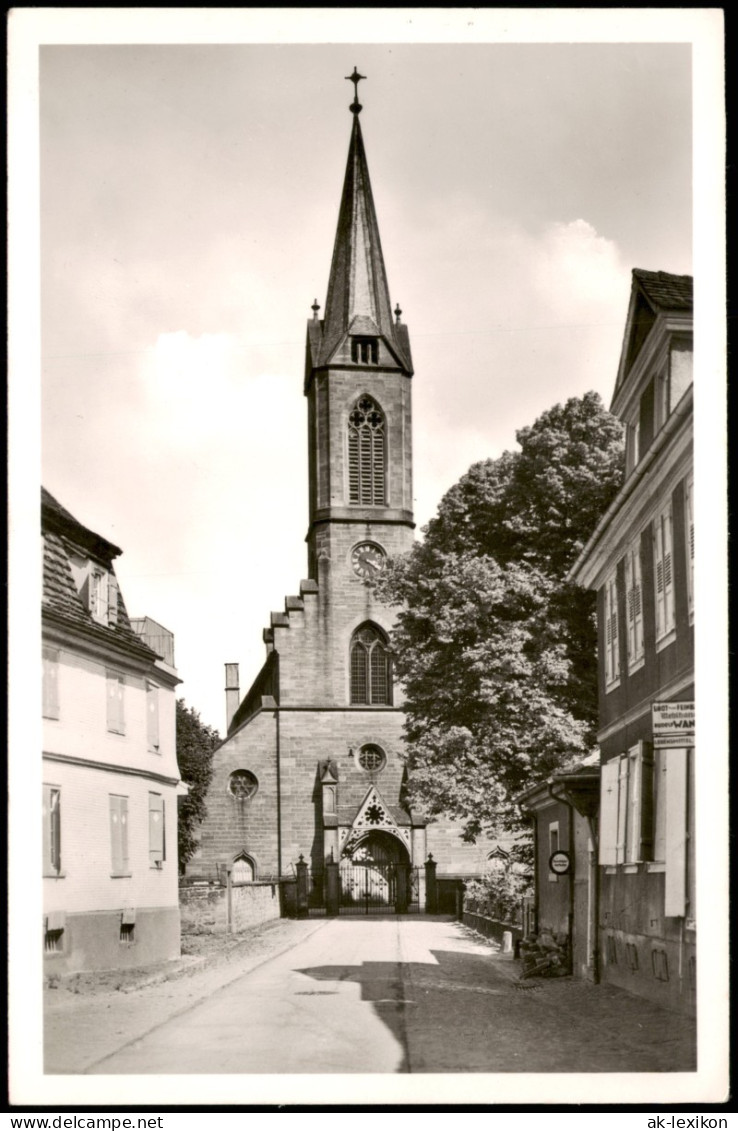 Ansichtskarte Lahr (Schwarzwald) An Der Stiftskirche Geschäft 1960 - Lahr