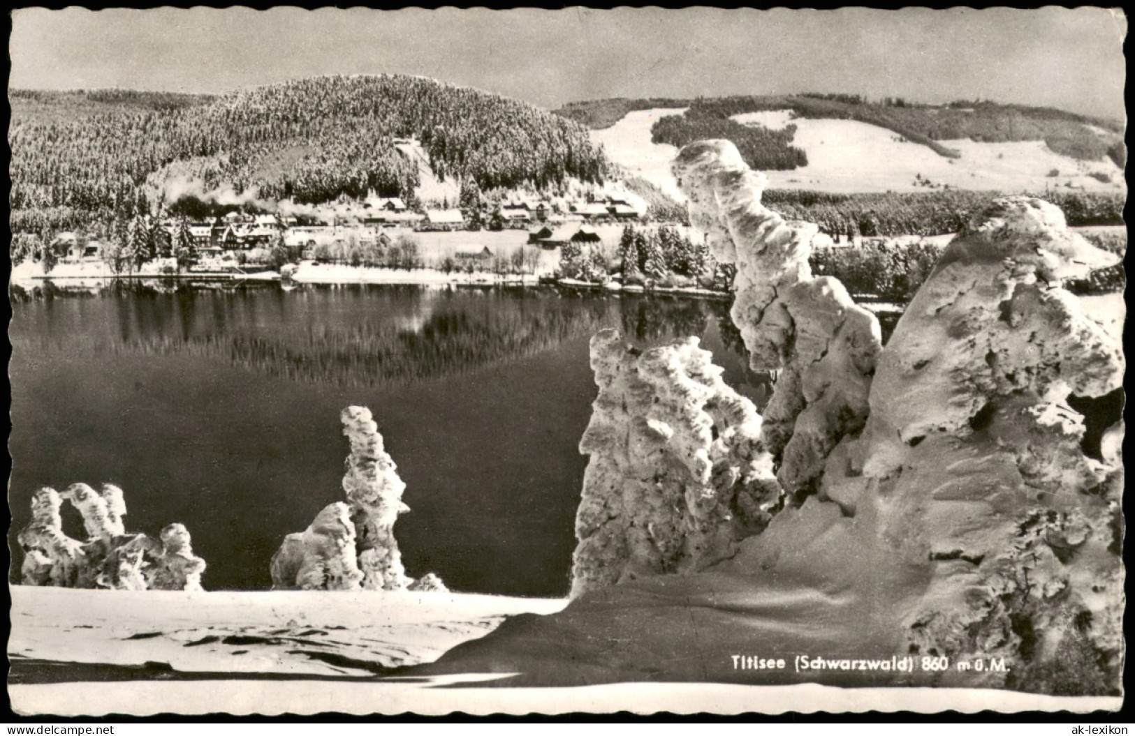 Titisee-Neustadt Titisee (Schwarzwald) Verschneite Landschaft 1963 - Titisee-Neustadt